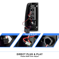 VehicleAid Taillights For 2003-2006 Chevy Silverado 1500 2500 HD 3500, 2007 Silverado Classic