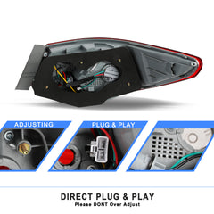 VehicleAid Taillights For 2011-2014 Hyundai Sonata