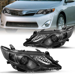 VehicleAid Projector Headlights For 2012-2014 Toyota Camry
