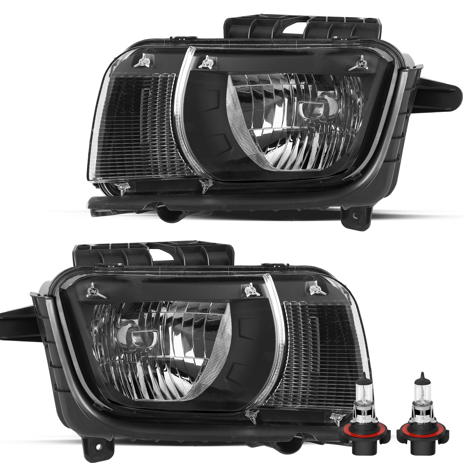 VehicleAid Headlights For 2010-2013 Chevy Camaro