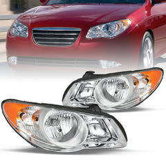 VehicleAid Headlights For 2007-2009 Hyundai Elantra