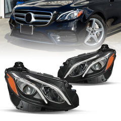 VehicleAid Headlights For 2017-2020 Mercedes-Benz E-Class W213 E300 E350 E400 E450 E43 E53 AMG
