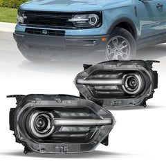 VehicleAid Headlights For 2021-2024 Ford Bronco Sport