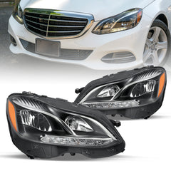 VehicleAid Headlights For 2014-2016 Mercedes-Benz E-Class W212