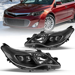 VehicleAid Headlights For 2013-2015 Toyota Avalon Halogen
