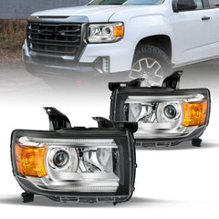 VehicleAid Headlights For 2015-2022 GMC Canyon