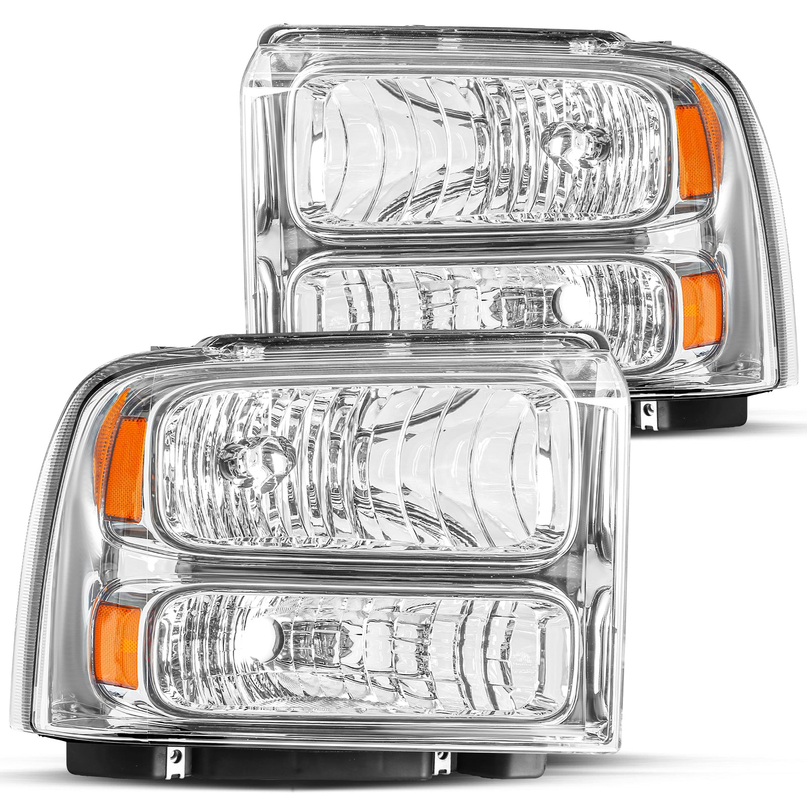 VehicleAid Headlights For 1999-2004 Ford F250 F350 F450 F550 Super Duty