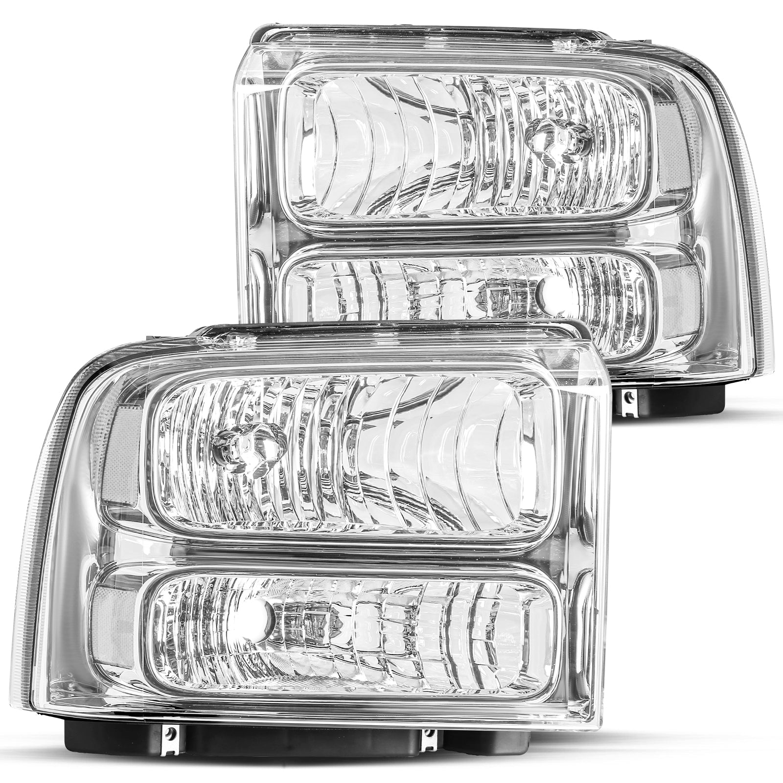 VehicleAid Headlights For 1999-2004 Ford F250 F350 F450 F550 Super Duty