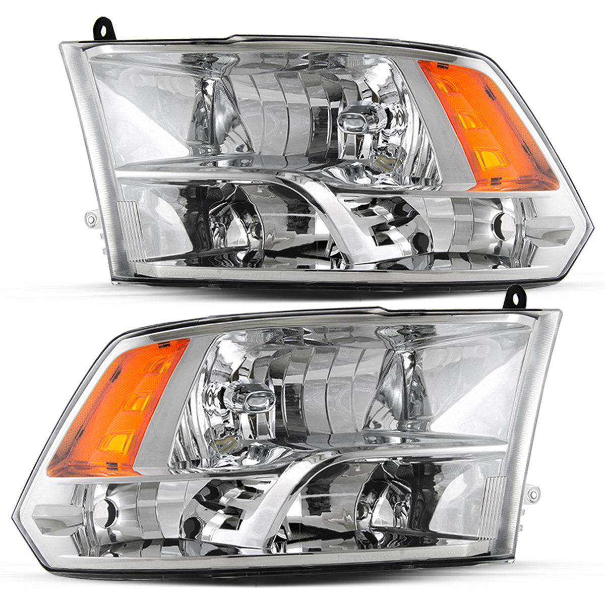 VehicleAid Headlights For 2009 Dodge Ram 1500