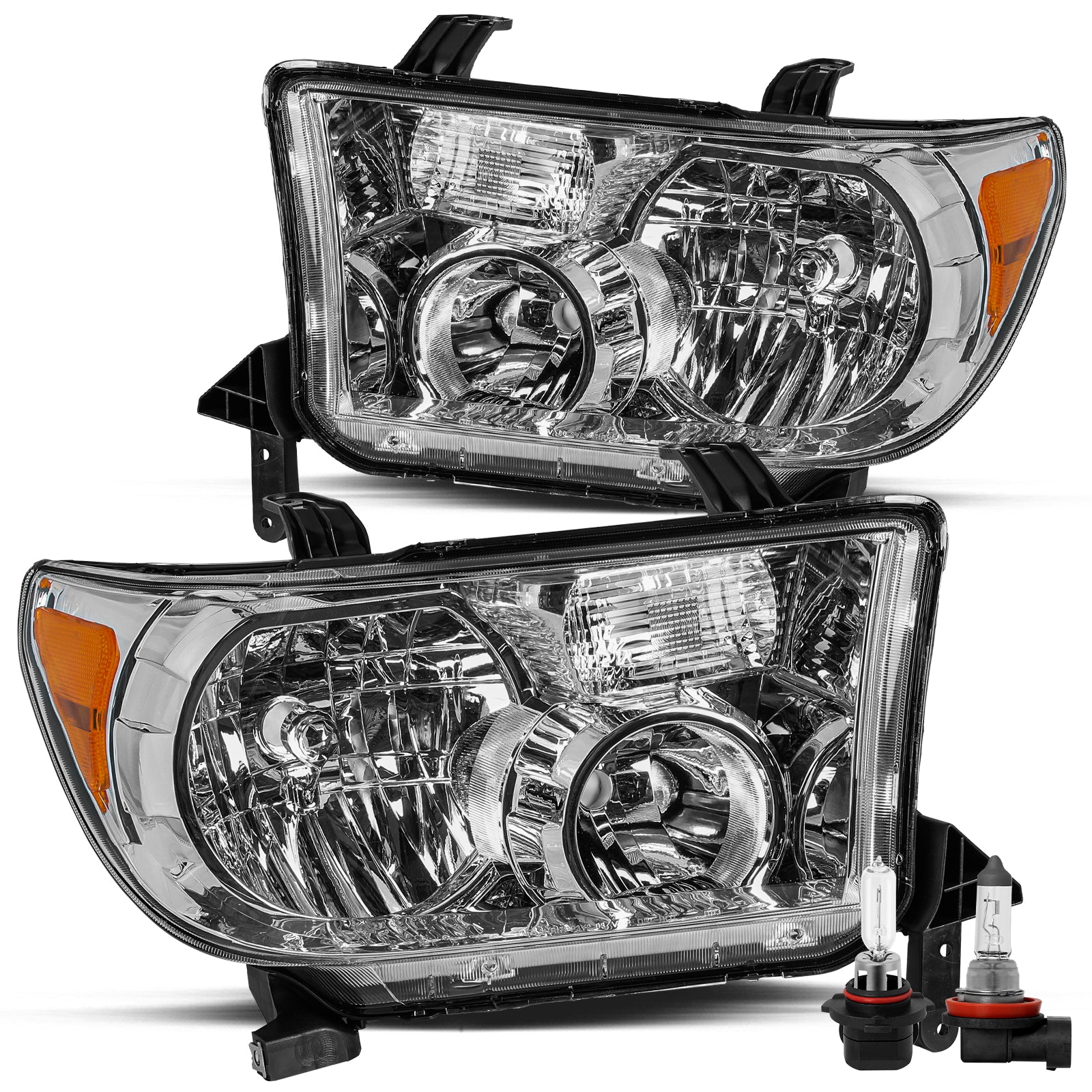 VehicleAid Headlights For 2008-2017 Toyota Sequoia