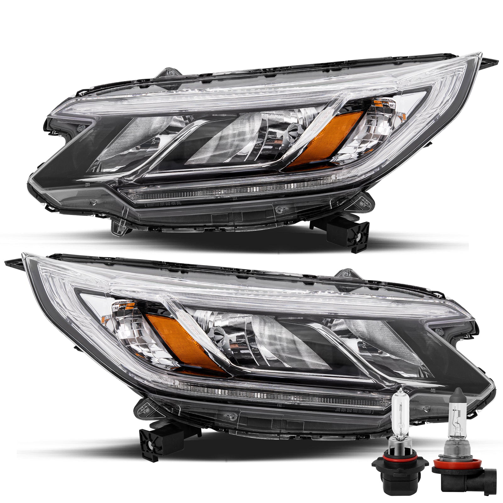 VehicleAid Headlights For 2015-2016 Honda CR-V