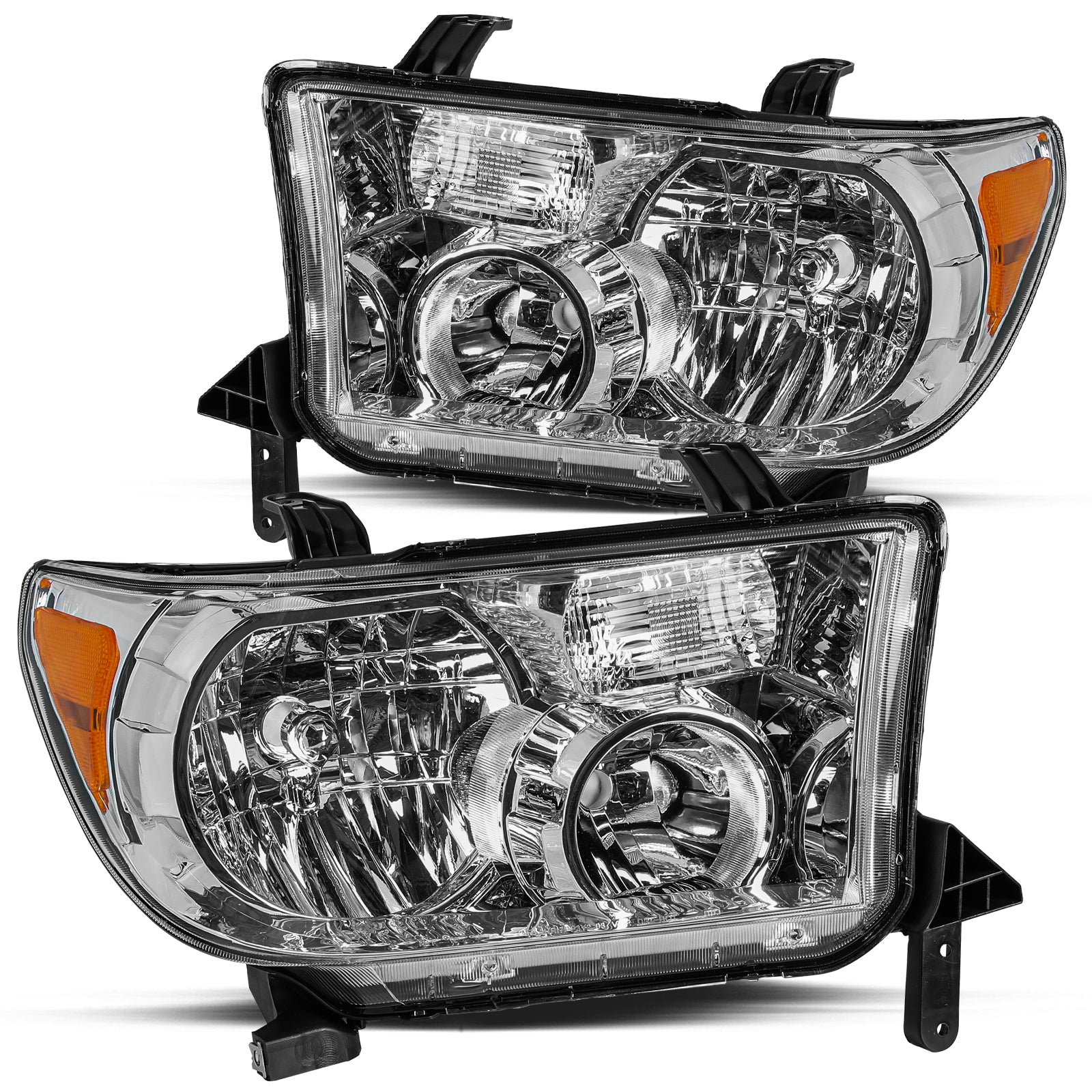 VehicleAid Headlights For 2008-2017 Toyota Sequoia