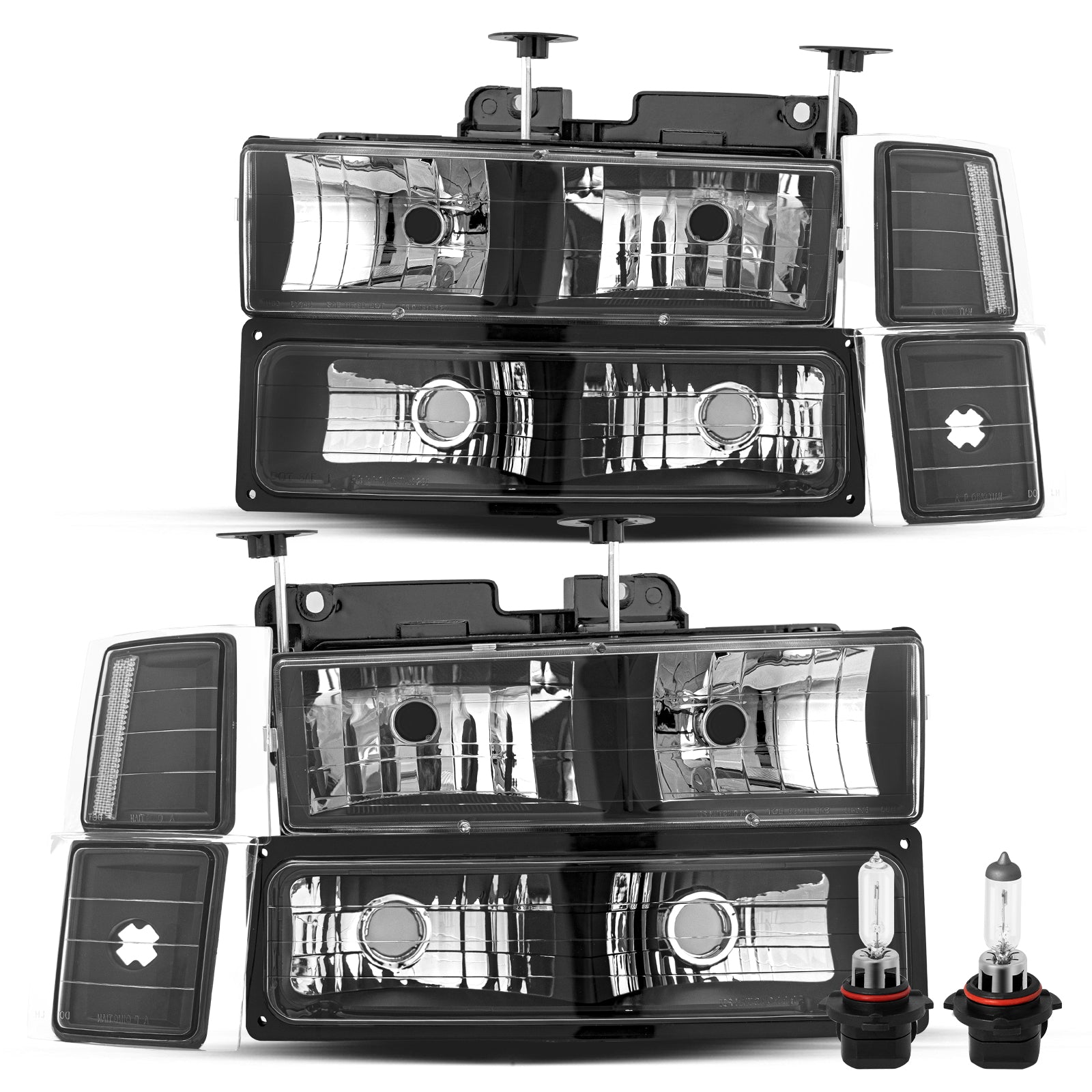 VehicleAid Headlights For 1994-1999 Chevy C1500 K1500