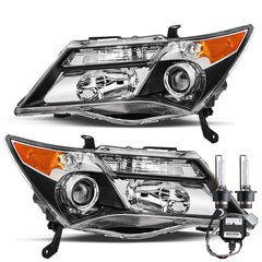 VehicleAid Headlights For 2007-2013 Acura MDX [HID/Xenon Model w/o Adaptive Only]
