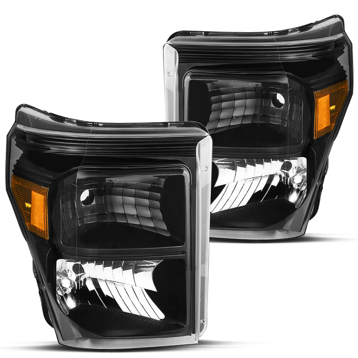 VehicleAid Headlights For 2011-2016 Ford F250 F350 F450 F550 Super Duty