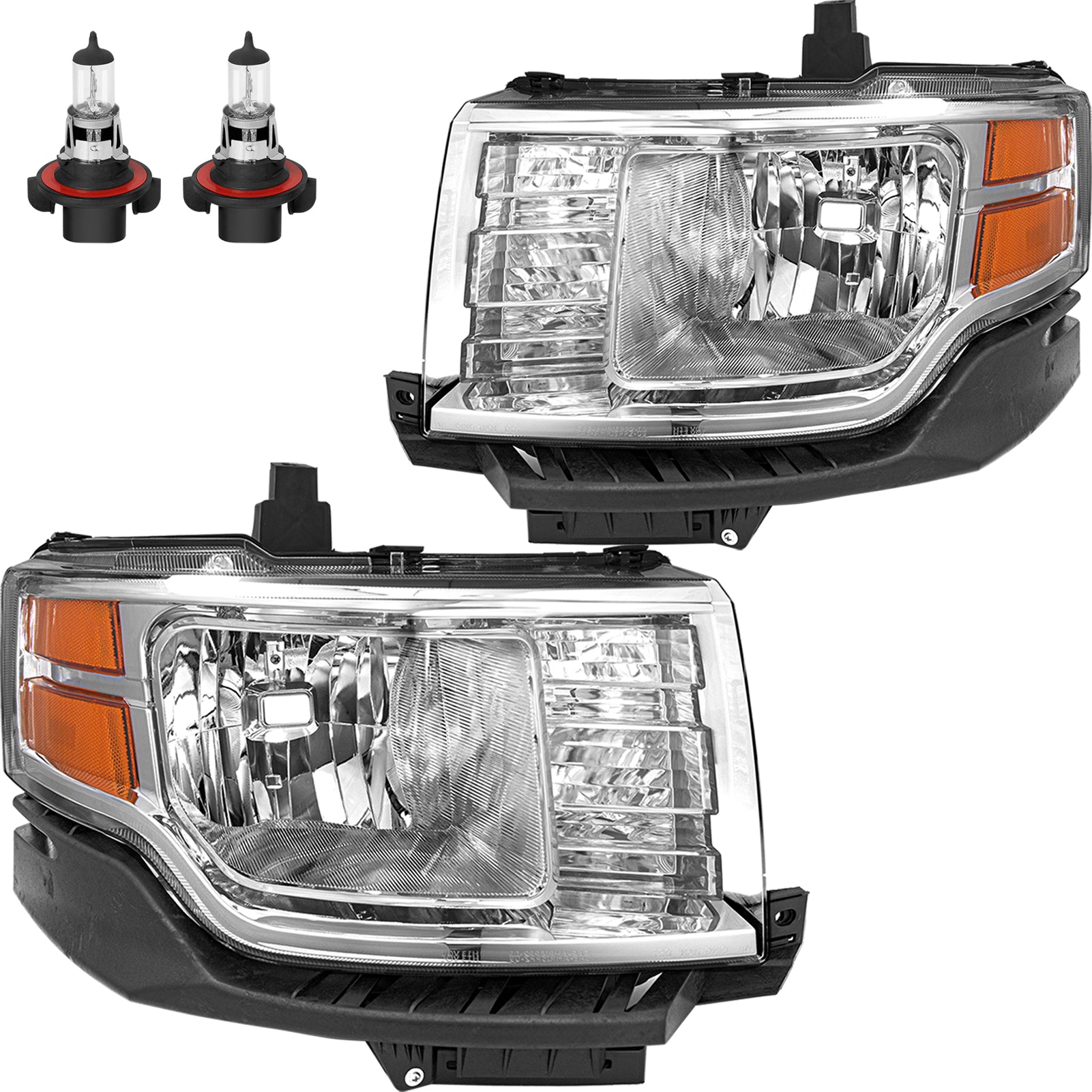 VehicleAid Headlights For 2009-2012 Ford Flex