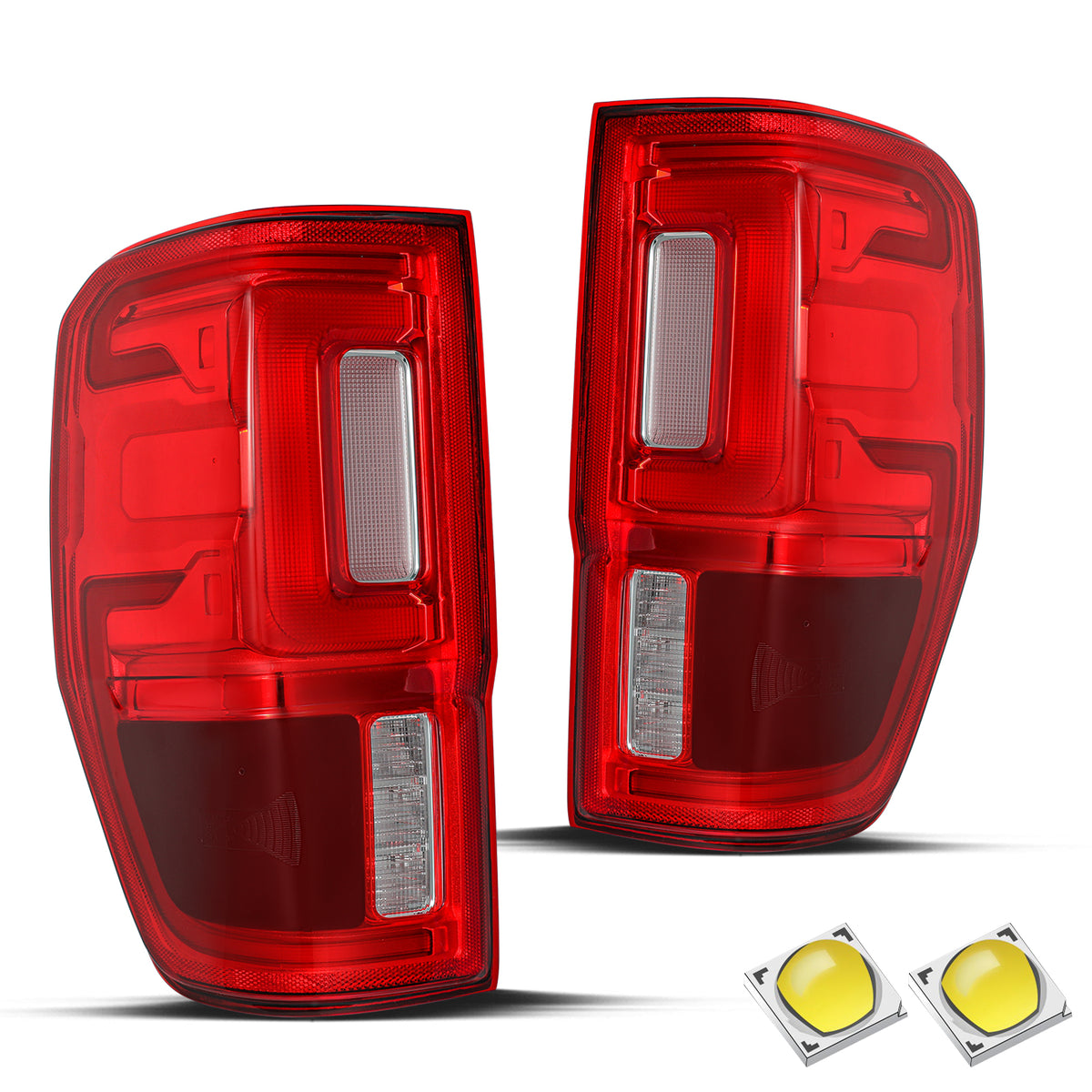 VehicleAid LED Taillights For 2019-2023 Ford Ranger w/Blind Spot