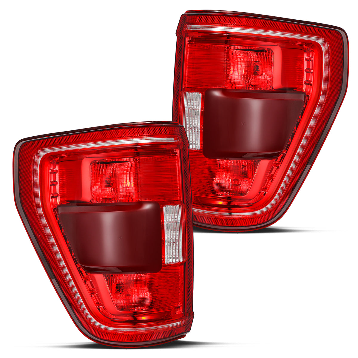 VehicleAid Taillights For 2021-2022 Ford F-150 XLT / 2023 Ford F-150 XLT Lariat Tremor w/ Blind Spot
