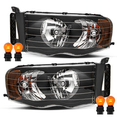 VehicleAid Headlights For 2002-2005 Dodge Ram 1500 Pickup