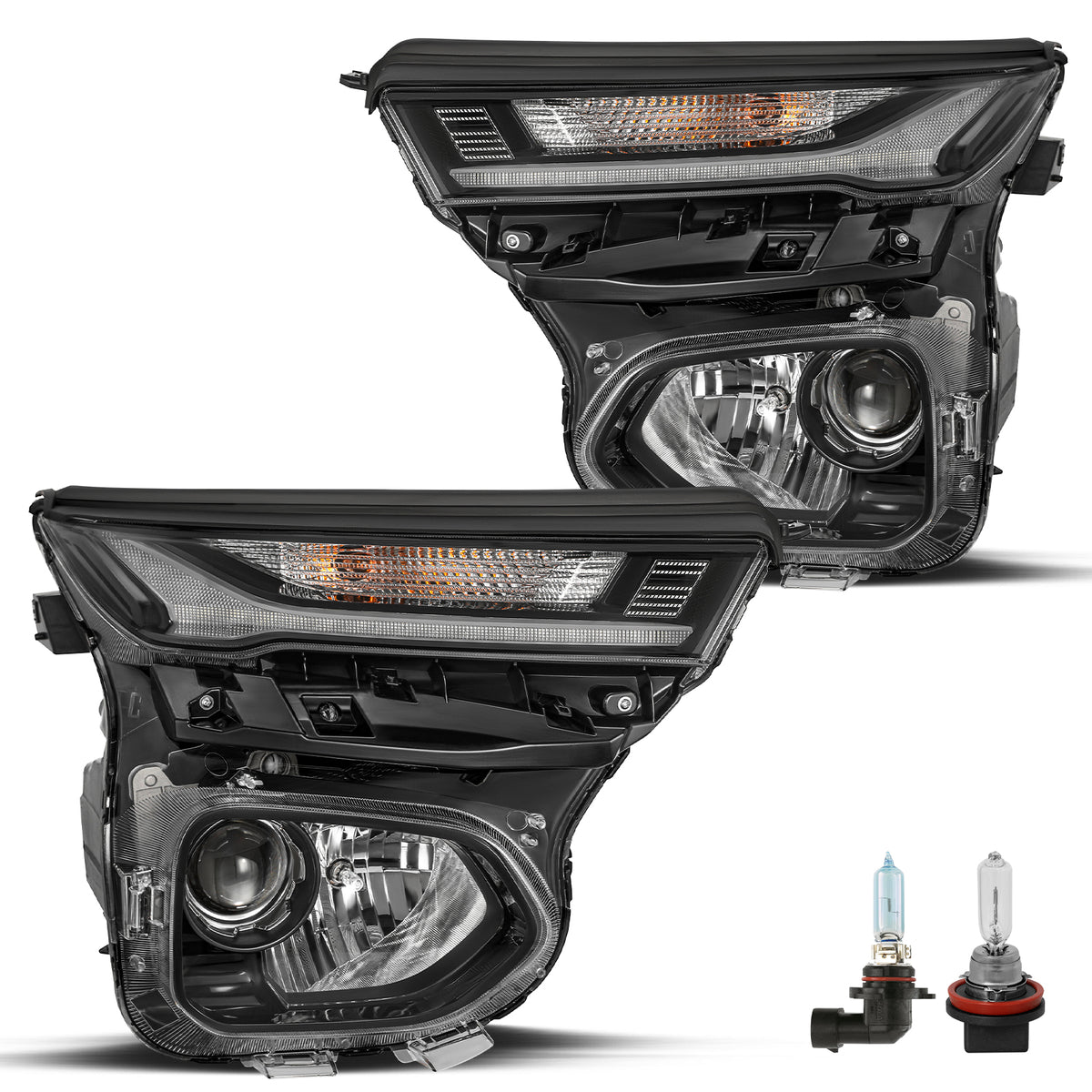 VehicleAid Halogen Headlights For 2021-2023 Chevy Trailblazer LS/ LT/ RS/ Activ