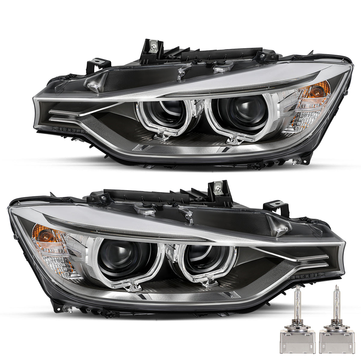 VehicleAid HID Headlights For 2012-2015 BMW 3 Series F30 320i 328i 335i w/AFS