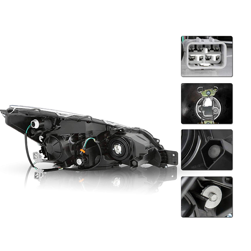 VehicleAid Headlights For 2010-2014 Subaru Outback/Legacy