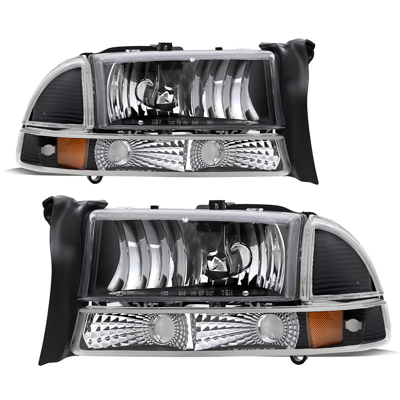 VehicleAid Headlights For 1997-2004 Dodge Dakota