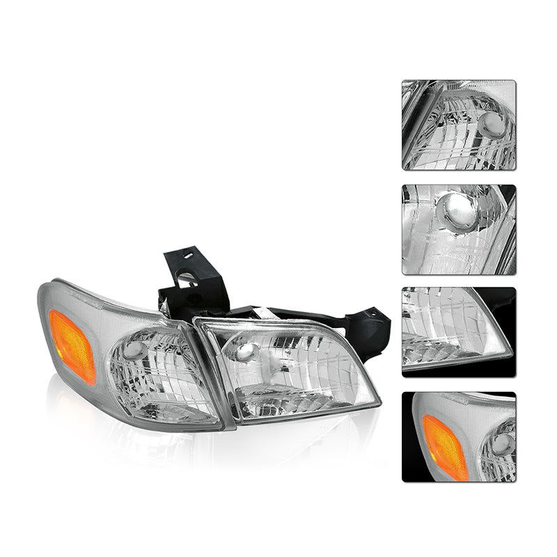 VehicleAid Headlights For 1997-2004 Oldsmobile Silhouette