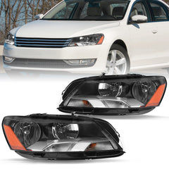 VehicleAid Headlights For 2012-2015 Volkswagen Passat