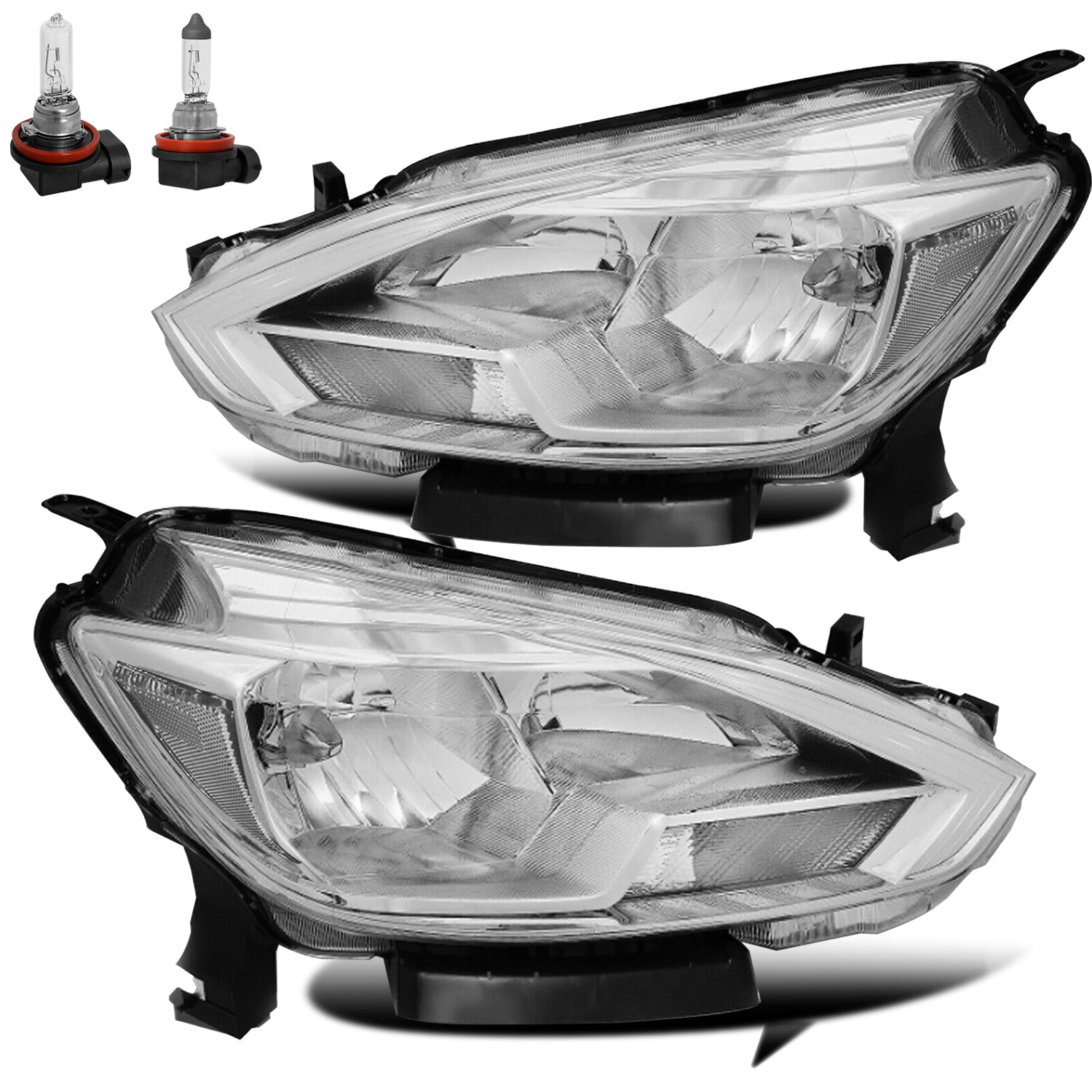 VehicleAid Headlights For 2016-2019 Nissan Sentra