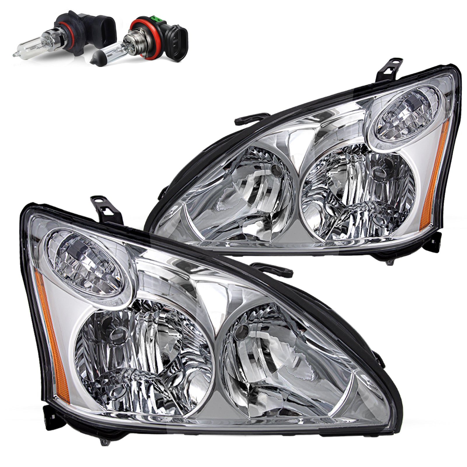 VehicleAid Headlights For 2006-2008 Lexus RX400h