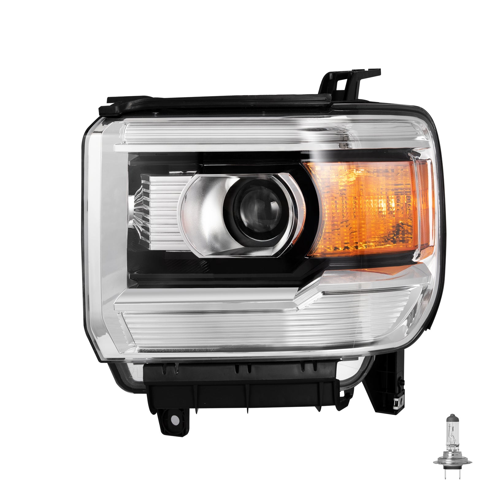 VehicleAid Projector Headlights For 2015-2019 GMC Sierra 2500HD