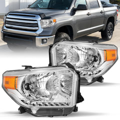 VehicleAid Headlights For 2014-2021 Toyota Tundra with Level Adjuster