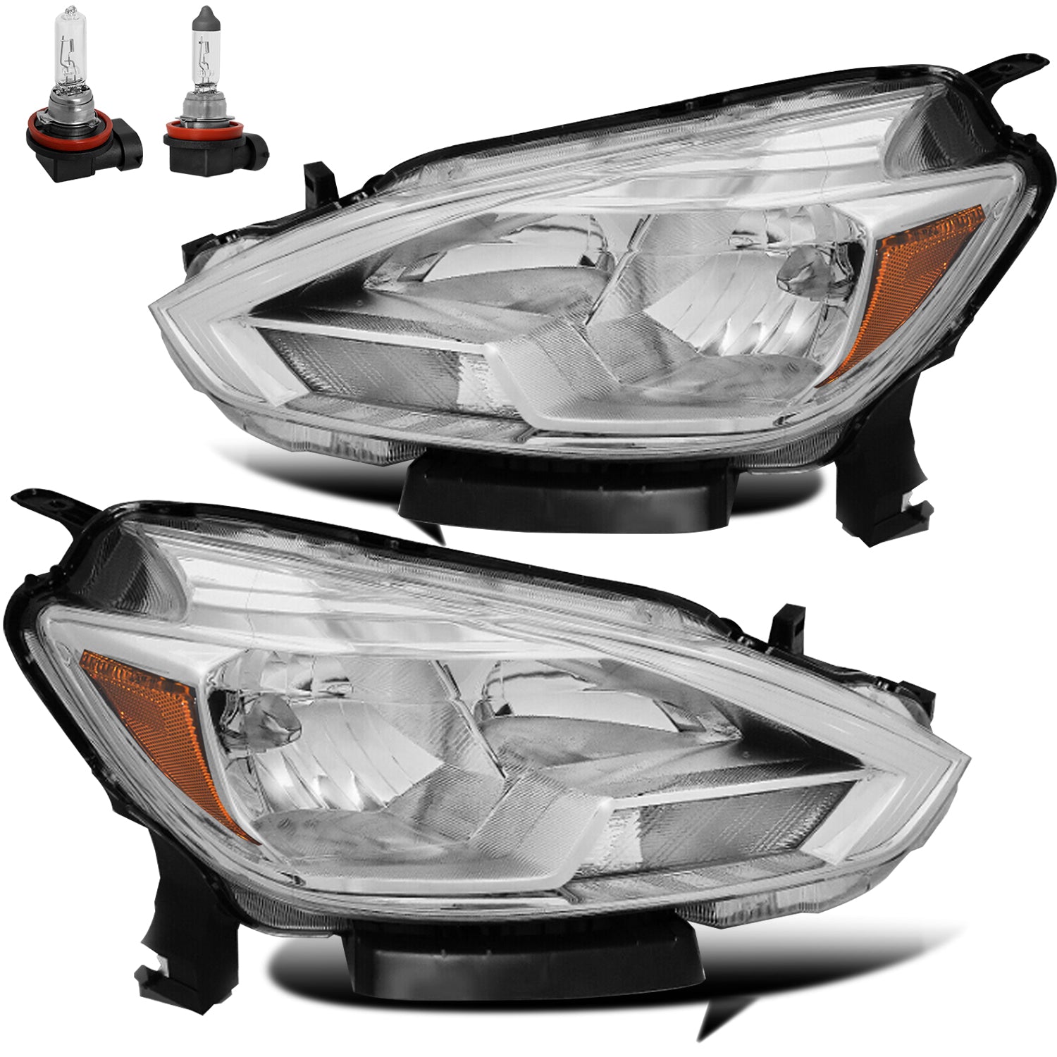 VehicleAid Headlights For 2016-2019 Nissan Sentra