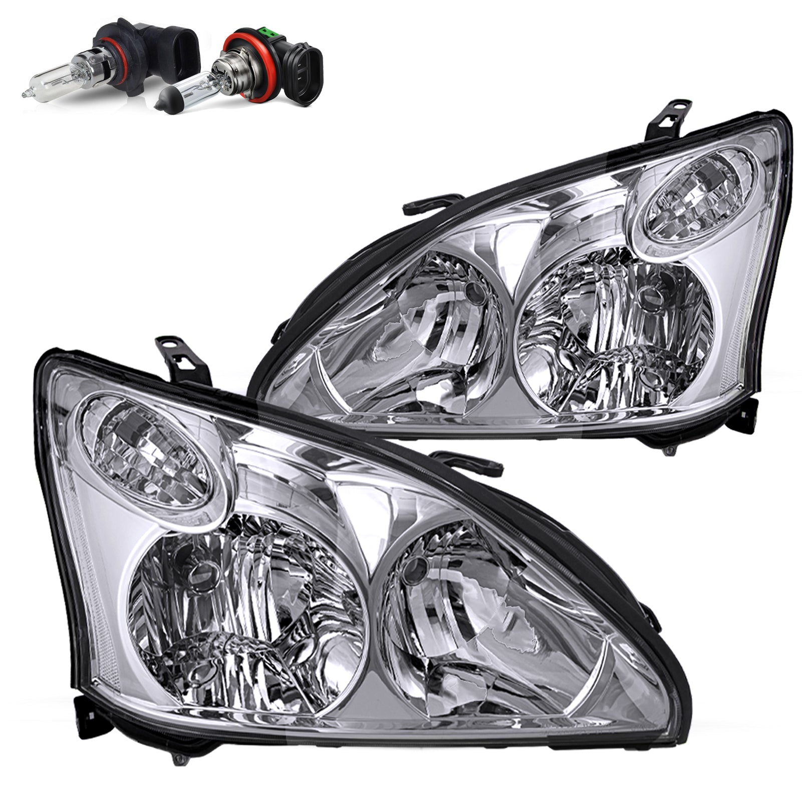 VehicleAid Headlights For 2006-2008 Lexus RX400h