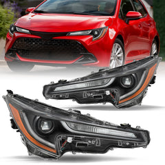 VehicleAid Headlights For 2023-2024 Toyota Corolla L/LE
