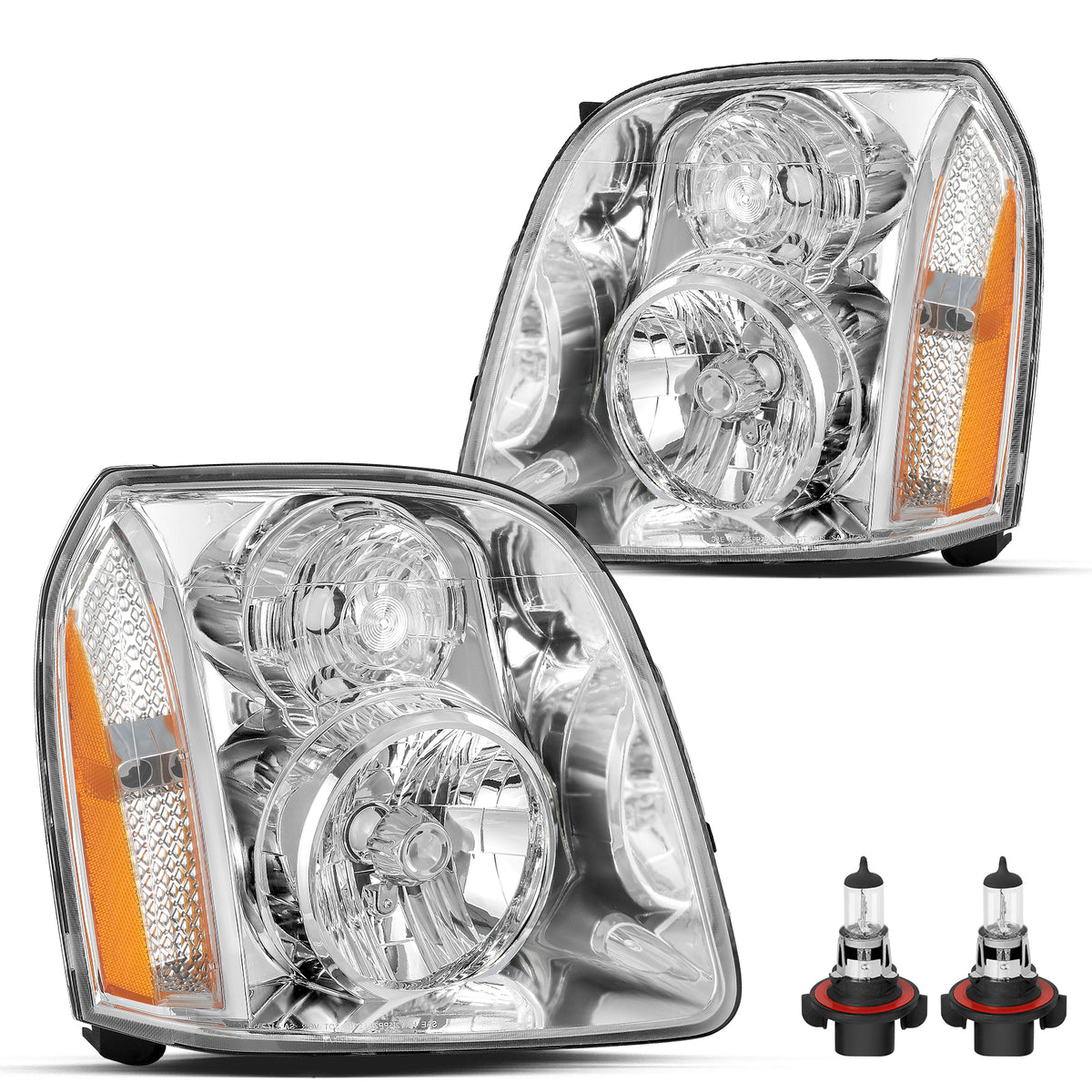 VehicleAid Headlights For 2007-2014 GMC Yukon/Yukon XL Denali