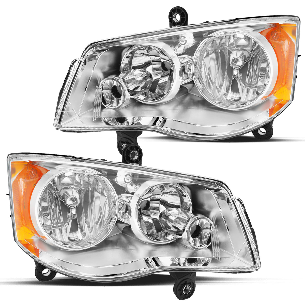 VehicleAid Headlights For 2011-2020 Dodge Grand Caravan