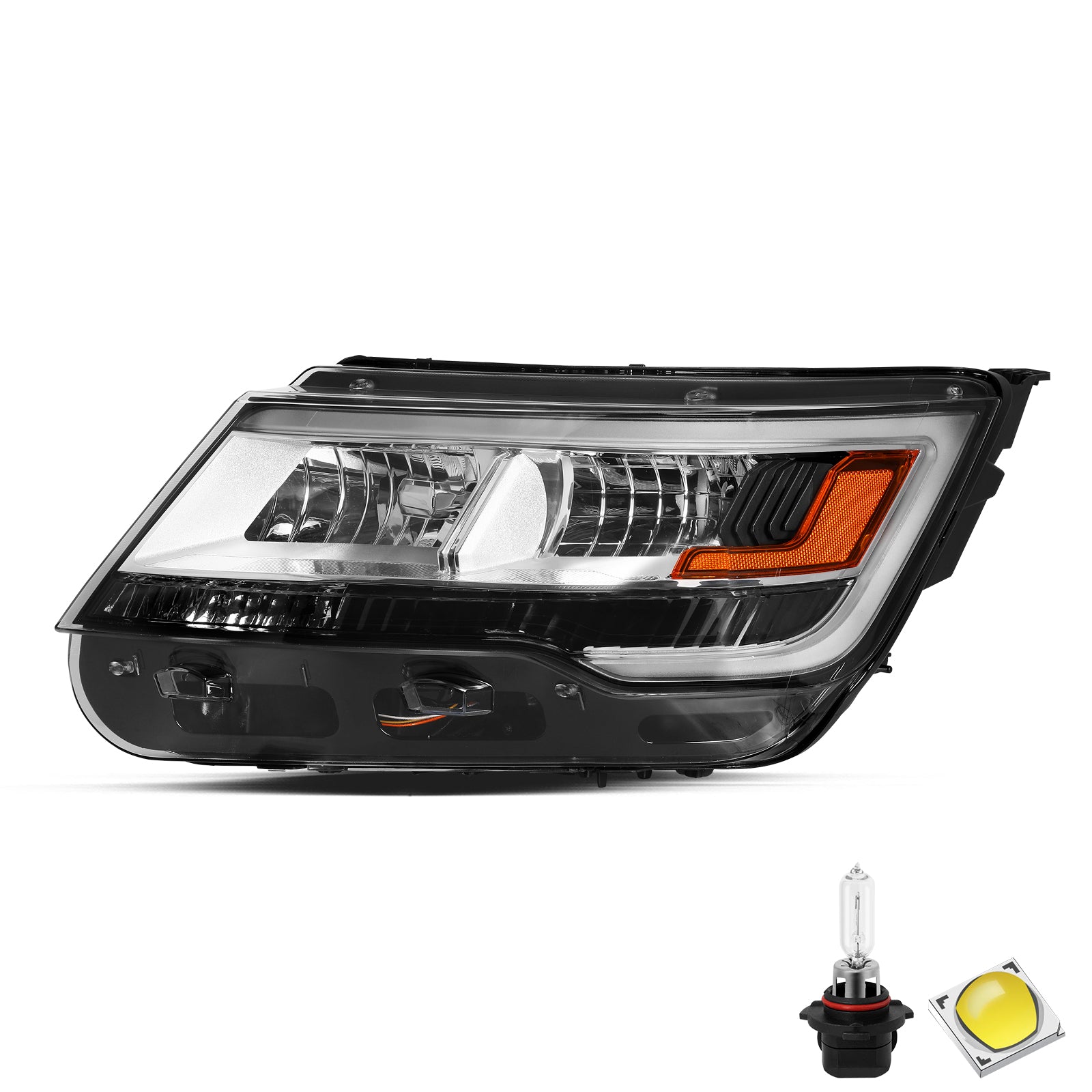 VehicleAid Headlights For 2016-2017 Ford Explorer BASE