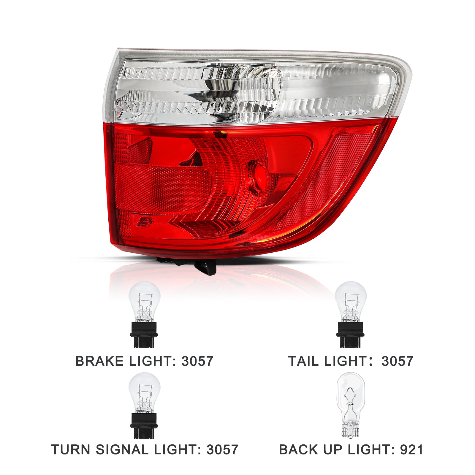 VehicleAid Taillights For 2011-2013 Dodge Durango