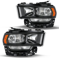 VehicleAid Headlights For 2019-2024 Dodge RAM 2500 3500 Halogen