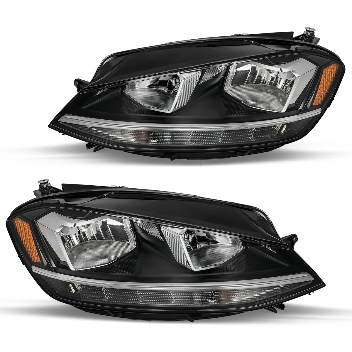 VehicleAid Headlights For 2018-2020 Volkswagen VW Golf & GTI