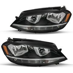 VehicleAid Headlights For 2018-2020 Volkswagen VW Golf & GTI