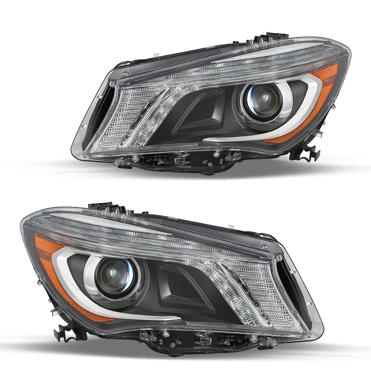 VehicleAid Headlights For 2014-2016 Mercedes-Benz CLA-Class C117/CLA 180/CLA250/CLA200/CLA45 AMG