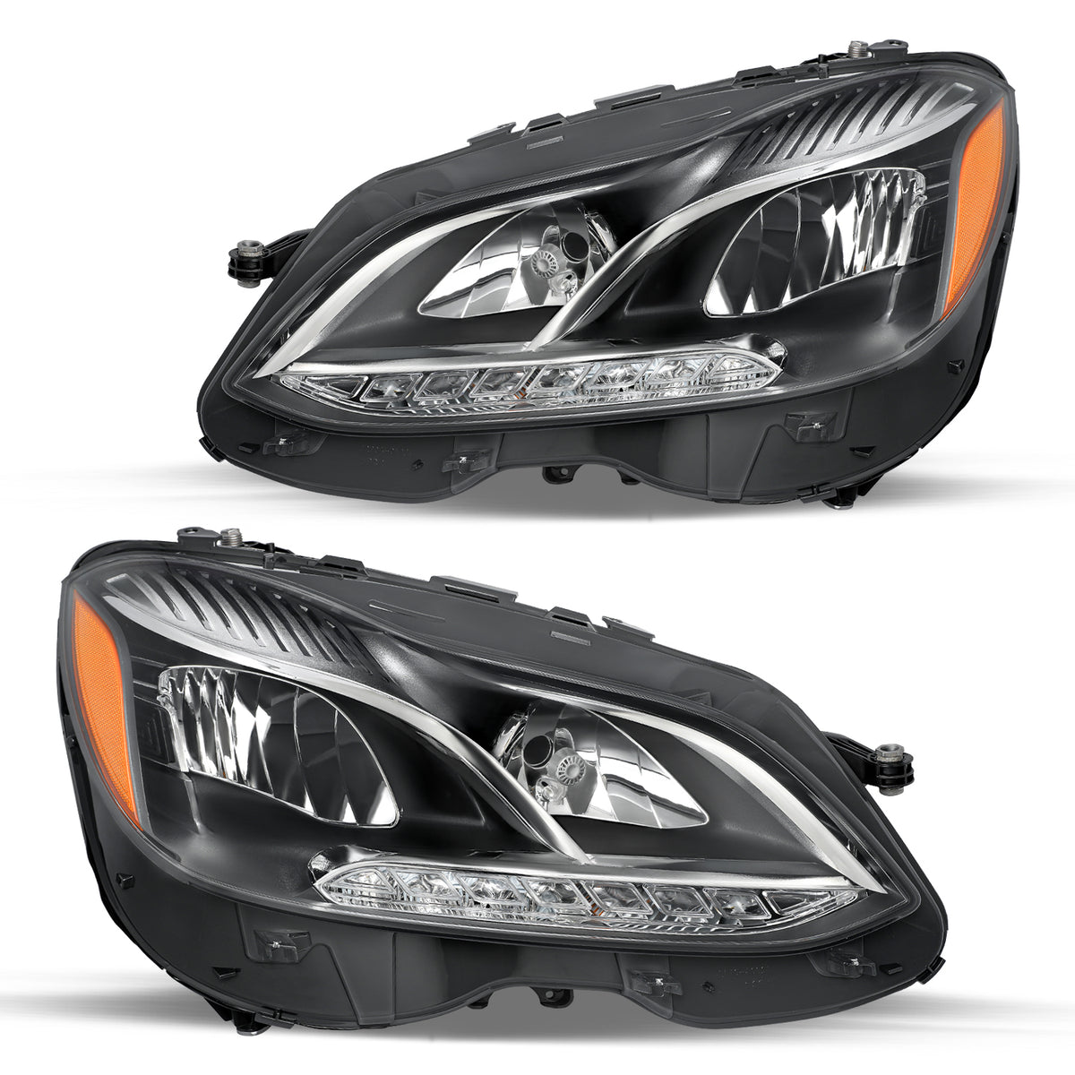 VehicleAid Headlights For 2014-2016 Mercedes-Benz E-Class W212