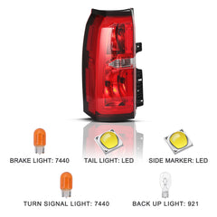VehicleAid Taillights For 2015-2020 Chevy Suburban