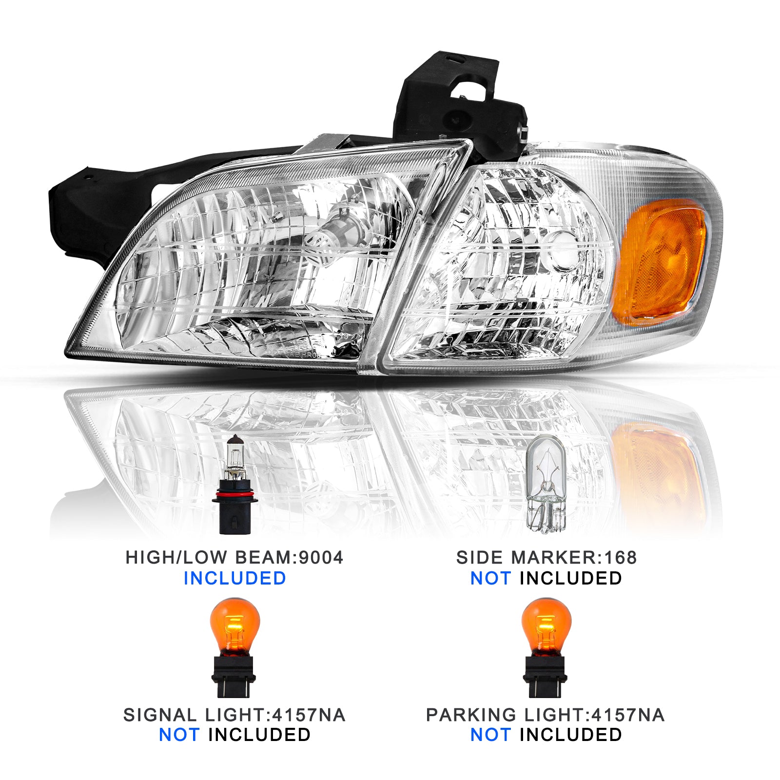 VehicleAid Headlights For 1997-2004 Oldsmobile Silhouette