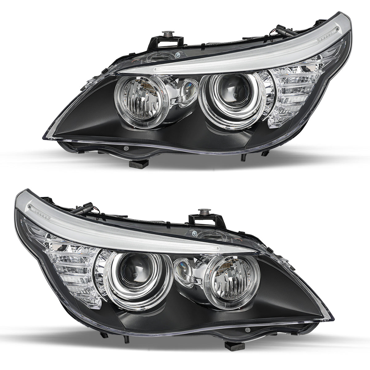 VehicleAid Headlights For 2008-2010 BMW 528i 535i 550i M5 HID/Xenon with AFS Model