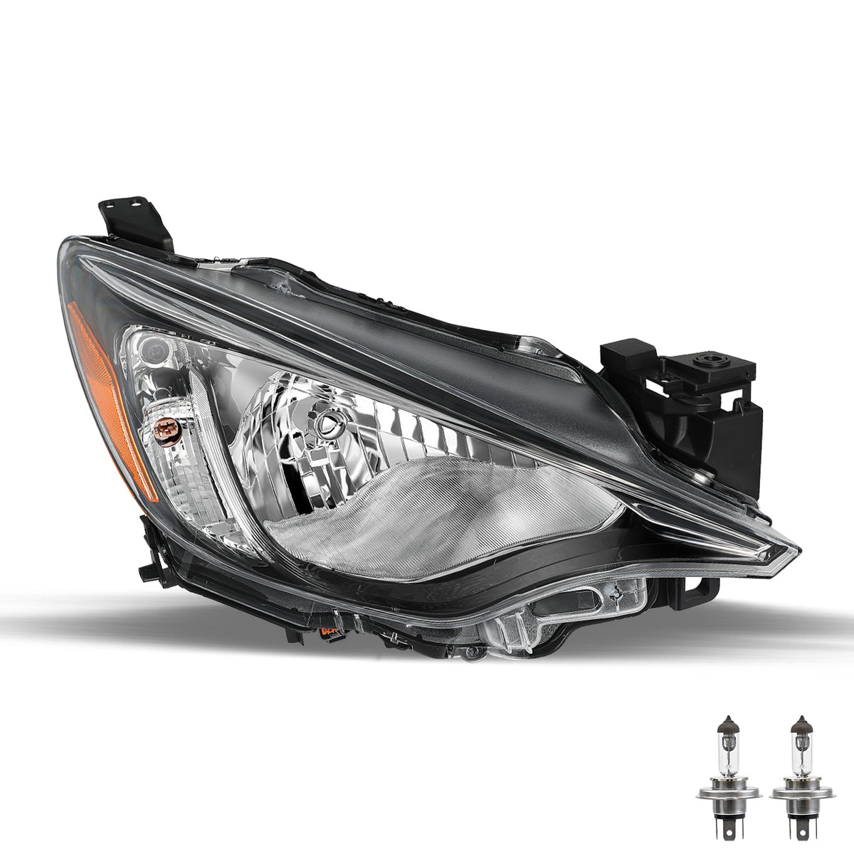 VehicleAid Headlights For 2016 Scion iA, 2017-2018 Toyota Yaris iA, 2019-2020 Yaris L/LE