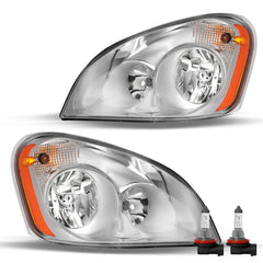VehicleAid Headlights For 2008-2017 Freightliner Cascadia Halogen